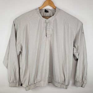 Nike Golf Mens Size XXL Beige 1/4 Button Pullover